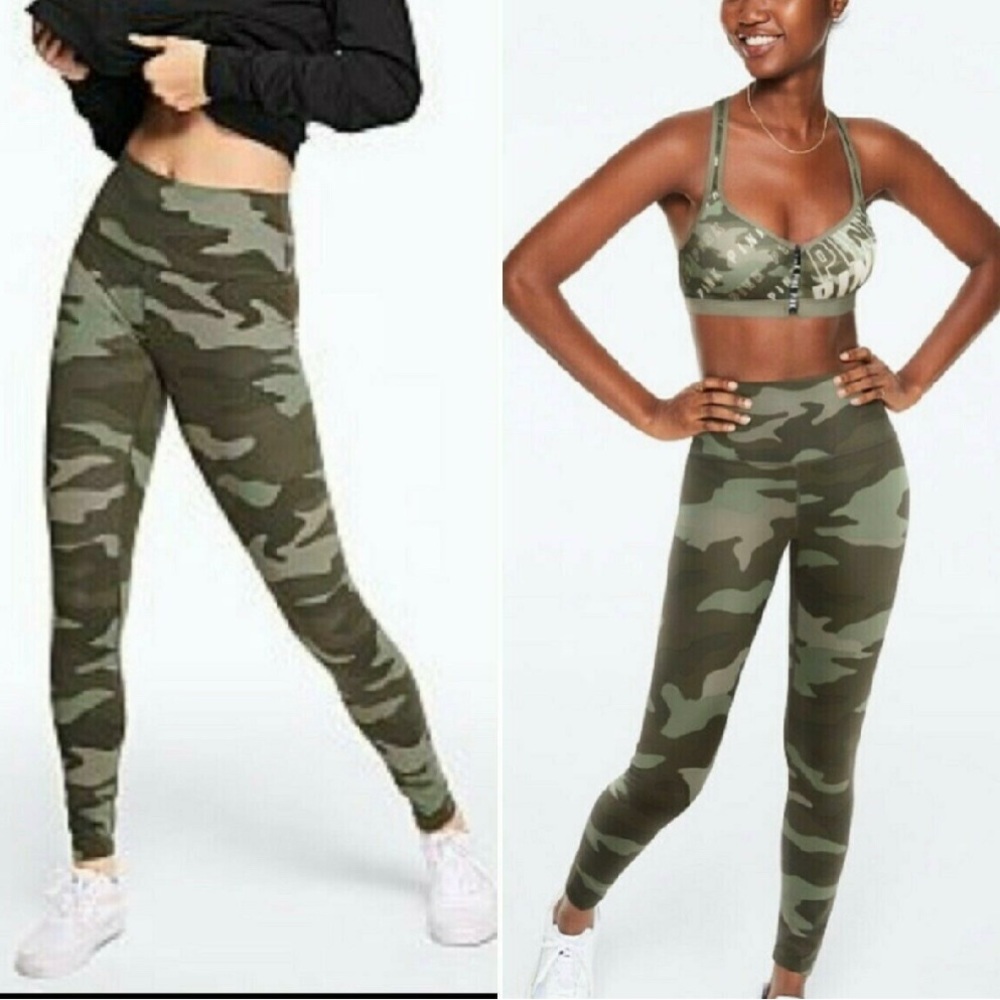 VS PINK Camo Ultimate Leggings Size Medium